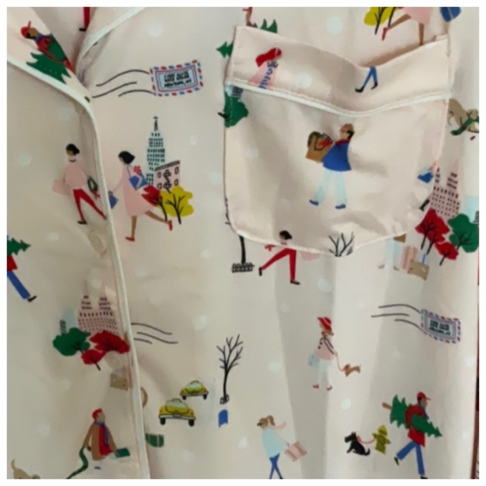 Kate Spade Blush Christmas Pajama Set Size Large  ♠️ - Picture 6 of 10
